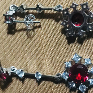 Ruby earrings